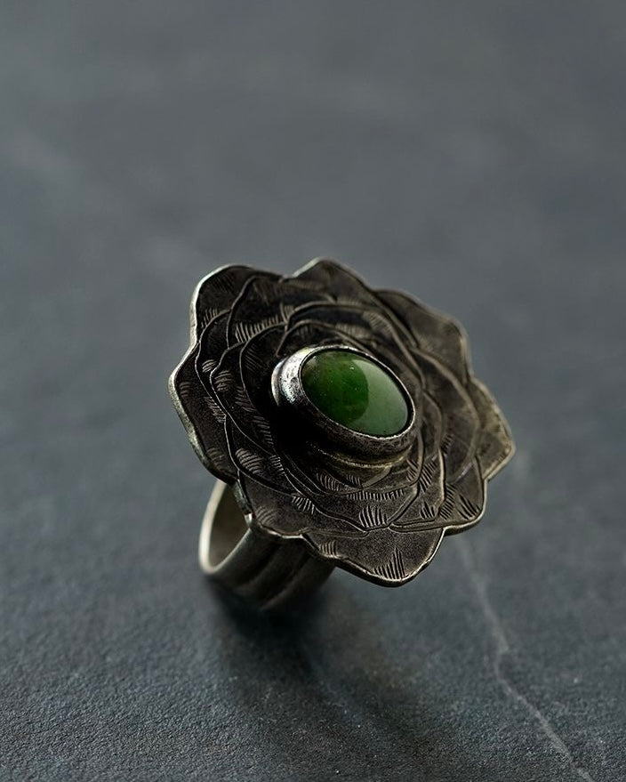 Engraved Rose ring