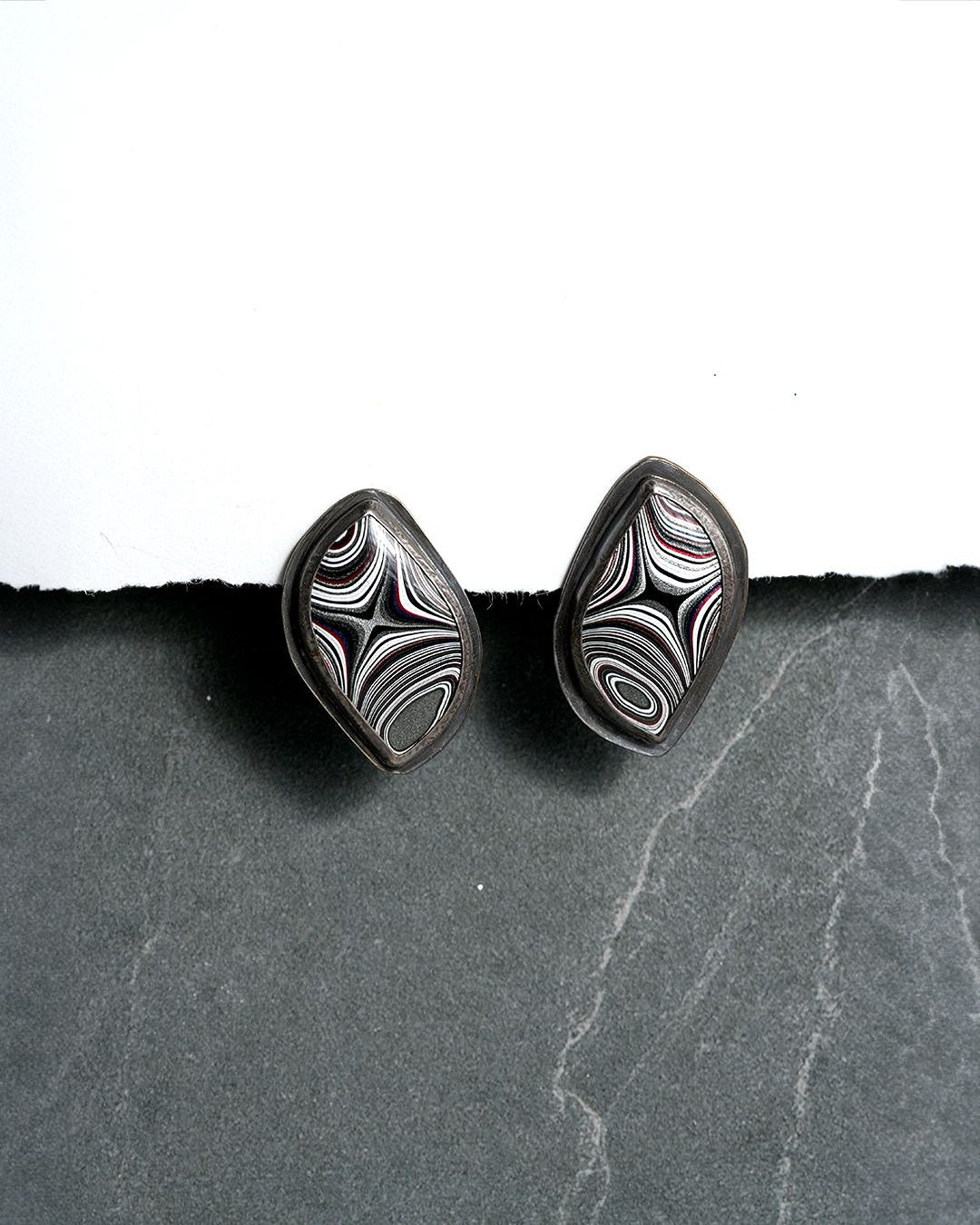 Fordite earrings